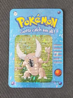 Pokemon Nintendo 2000 Vending Prism Holo Vintage Sticker #127 Pinsir - Image 1