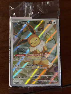 Pokemon Prismatic Evolutions Eevee Promo 173 Illustration Holo Sealed - Image 1