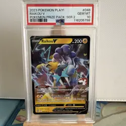 Pokemon Play! Raikou V 048/172 Prize Pack Series 2 Card PSA 10 - POP 9 - Image 1