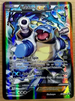 Pokemon TCG Blastoise EX XY122 Full Art Holo Black Star Promo - Image 1