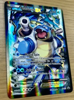 Pokemon TCG Blastoise EX XY122 Full Art Holo Black Star Promo - Image 2