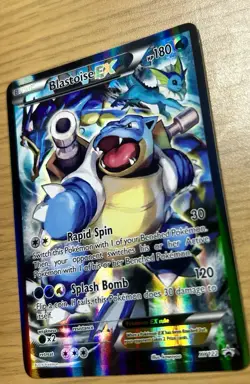 Pokemon TCG Blastoise EX XY122 Full Art Holo Black Star Promo - Image 3