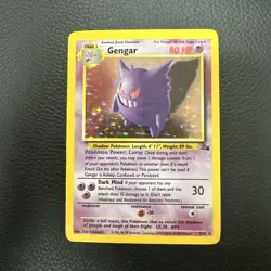 Pokemon TCG Gengar 5/62 Fossil Set Holo Rare - Image 1