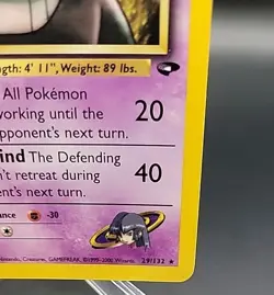 Sabrina's Gengar 29/132 First 1st Edition Rare Pokemon Gym Challenge NM - Image 4