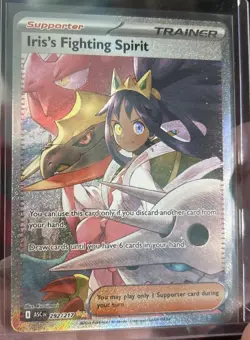 Iris’s Fighting Spirit SIR Pokemon Ascended Heroes Special Illustration Rare 292 - Image 5