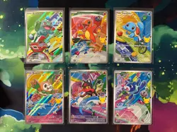 Pokemon First Partner 30th Anniversary Illustration Promos Kanto & Alola Set - Image 1
