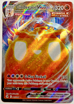 Pokemon Cinderace VMAX 045/264 | Swsh08: Fusion Strike Holo M/NM - Image 1