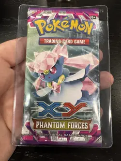 New Pokemon XY Phantom Forces Booster Pack Sealed Diance Artwork 820650109102 - Image 1