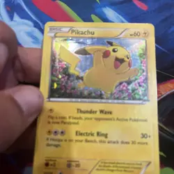 Pokemon Pikachu XY89 XY Promo Holo 60 HP Basic Thunder Wave Electric Ring DMG - Image 2