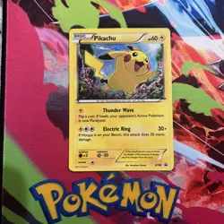 Pokemon Pikachu XY89 XY Promo Holo 60 HP Basic Thunder Wave Electric Ring DMG - Image 3