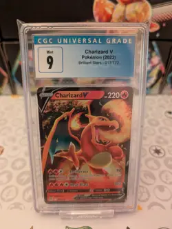 Pokemon Charizard V 017/172 CGC 9 Brilliant Stars Old Blue Label - Image 2