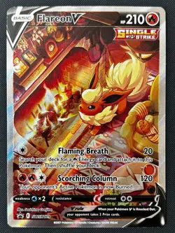 Pokemon TCG Flareon v Sword & Shield SWSH179 Holo Promo - Image 1