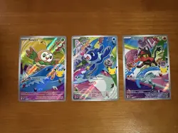 Pokemon 2026 First Partner Illustration Collection Series 1 Promos Set 43-45 #ML - Image 1