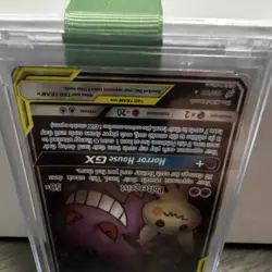 Pokemon Gengar & Mimikyu GX Ultra Rare TAG TEAM Alt Full Art Holo 165/181 HP 240 - Image 4