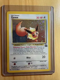 Pokemon Eevee #11 Black Star Promo Holo - 2000 - MINT/NM - Image 1