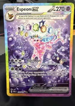 Pokemon Espeon EX Special Illustration Rare Holo Prismatic Evolutions 155/131 - Image 1