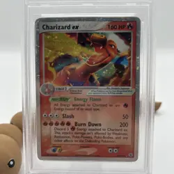 PSA 1 PR 2004 Pokemon EX Fire Red & Leaf Green Charizard EX Holo Foil 105/112 - Image 4