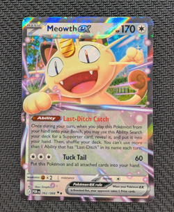 Meowth ex 62/88 Double Rare Pokemon Perfect Order ME03 NM - Image 1