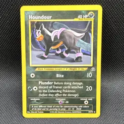 Pokemon TCG Houndour Neo Discovery 39/75 Basic Uncommon 40 HP Regular 2001 - Image 1