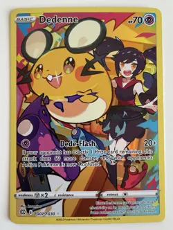 Dedenne TG07/TG30 Pokemon TCG Brilliant Stars Trainer Gallery Holo LP - Image 1