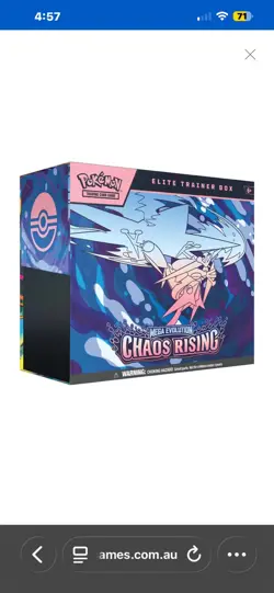 Pokemon TCG - Mega Evolutions 4: Chaos Rising Elite Trainer Box | PRE ORDER ✅✅ - Image 1