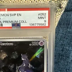 2023 Pokemon SVP EN #52 Mewtwo Black Star Promo Ultra Premium collection PSA 9 - Image 3