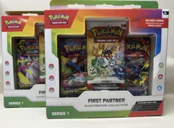 (LOT OF 2) Pokemon TCG First Partner Illustration Collection Series 1 Box NEW! - Image 1