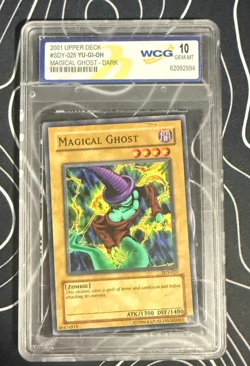 1996 MAGICAL GHOST YU-GI-OH Card SDY-025 WCG GRADE 10 GEM-MT 62092994 - Image 1