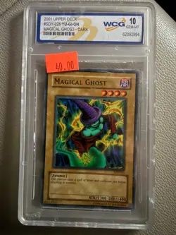 1996 MAGICAL GHOST YU-GI-OH Card SDY-025 WCG GRADE 10 GEM-MT 62092994 - Image 3