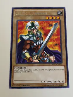 Yugioh - Celtic Guardian x 3 - 1st Edition Rare LP - Free Holographic Card - Image 3