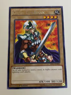 Yugioh - Celtic Guardian x 3 - 1st Edition Rare LP - Free Holographic Card - Image 4