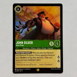 John Silver 82/204 Disney Lorcana The First Chapter Regular Legendary Card NM - Image 1