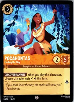 Disney Lorcana Pocahontas - Finding the Way Winterspell Common #8/204 NM - Image 1