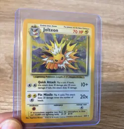 Pokemon Card Jolteon 4/64 No Symbol Error Jungle WOTC Light Play - Image 1