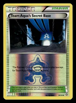 Team Aqua's Secret Base 28/34 Reverse Holo Double Crisis Pokemon Card - Image 1