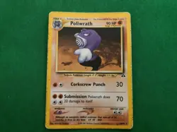 POLIWRATH Neo Discovery 28/75 Pokemon Cards / Card Bad condition - Image 1