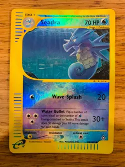 NM! Seadra (58/147) Reverse Holo Aquapolis Pokemon Card! FREE P&P! - Image 1