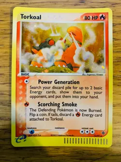 NM! Torkoal (12/97) EX Dragon Holo Rare Pokemon Card! FAST & FREE P&P! - Image 1