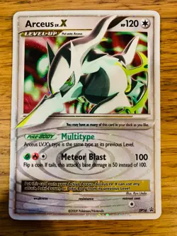 LP! Arceus LV.X DP56 Diamond & Pearl Black Star Promo Holo Pokemon Card! - Image 1