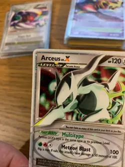 LP! Arceus LV.X DP56 Diamond & Pearl Black Star Promo Holo Pokemon Card! - Image 5