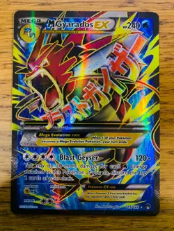 Mega M Gyarados EX (115/122) XY Breakpoint Full Art Ultra Rare Pokemon Card! - Image 1