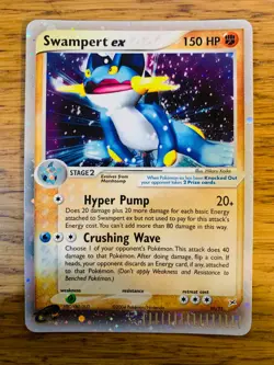 NM! Swampert EX (95/95) Team Magma vs Team Aqua Holo Ultra Rare Pokemon Card! - Image 1