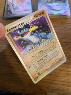 NM! Swampert EX (95/95) Team Magma vs Team Aqua Holo Ultra Rare Pokemon Card! - Image 3