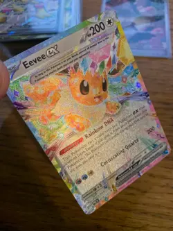 NM! Eevee ex (075/131) Prismatic Evolutions Double Rare Pokemon Card! - Image 3
