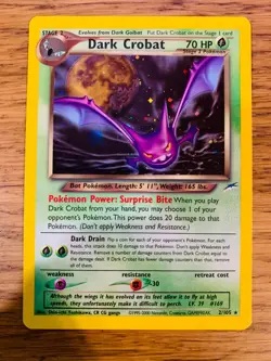 Dark Crobat (2/105) Holo Neo Destiny Set Pokemon Card! FREE P&P! - Image 2