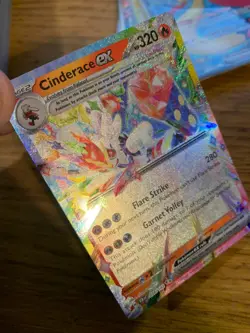 NM! Cinderace ex (028/142) Stellar Crown Double Rare Pokemon Card! - Image 3