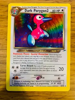 Dark Porygon2 (8/105) Holo Neo Destiny Set Pokemon Card! FREE P&P! - Image 2