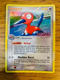 NM! Porygon2 (25/113) EX Delta Species Stamped Reverse Holo Rare Pokemon Card! - Image 1