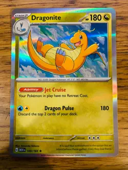 NEAR MINT! Dragonite (149/165) Scarlet & Violet 151 Holo Rare Pokemon Card! - Image 1