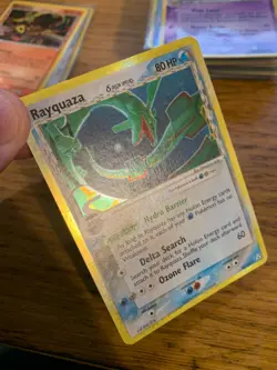 LP! Rayquaza (16/110) EX Holon Phantoms Delta Species Holo Pokemon Card! - Image 5